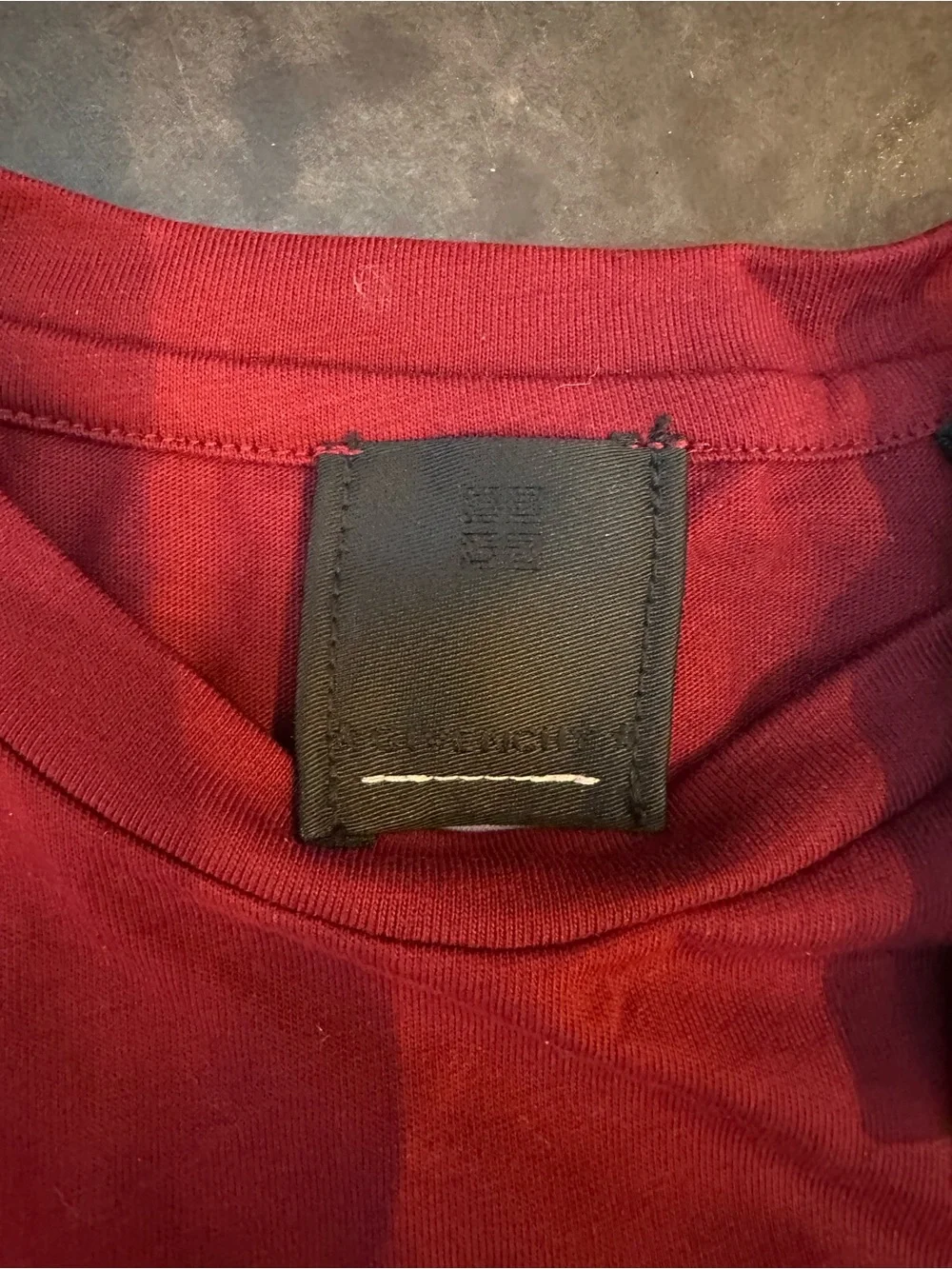 Givenchy Burgundy Short Sleeve Logo Tee Toddler